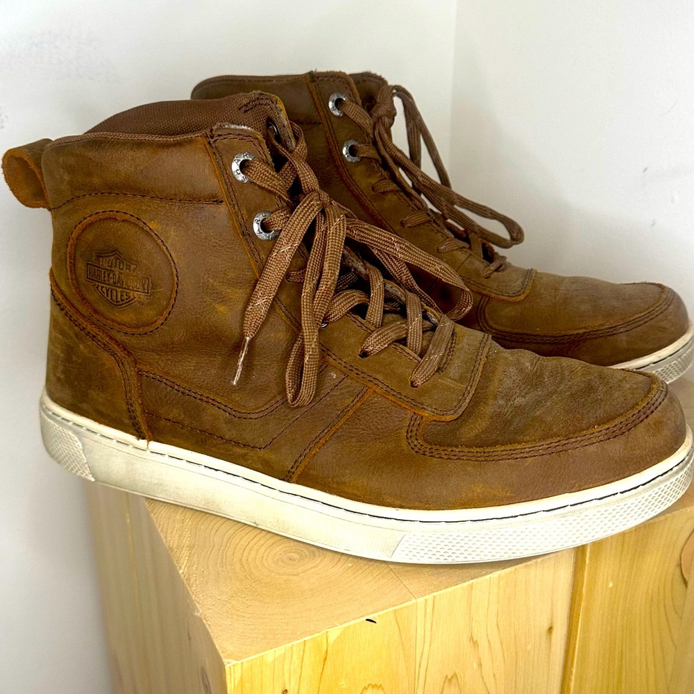 Harley Davidson Leather Sneaker Boot